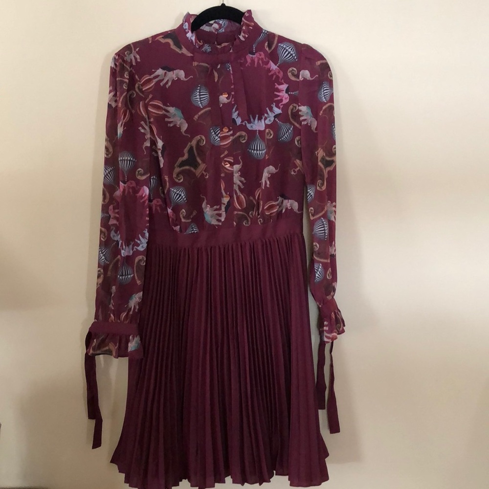 NWT Ted Baker Trapeze Elephant Dress